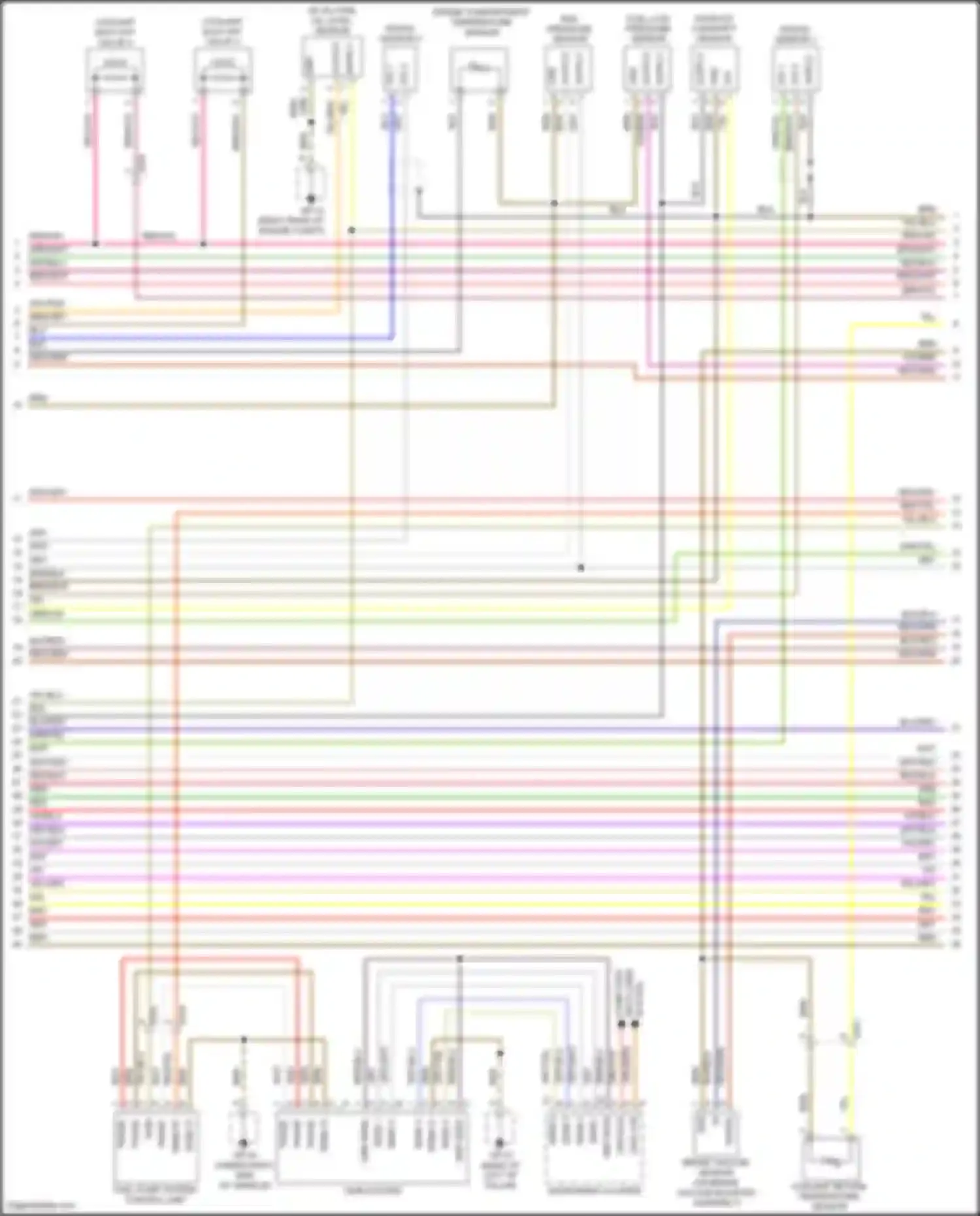 Cayenne Porsche II facelift (2014-2018): Wiring diagram engine performance 3.6l (3 of 5)