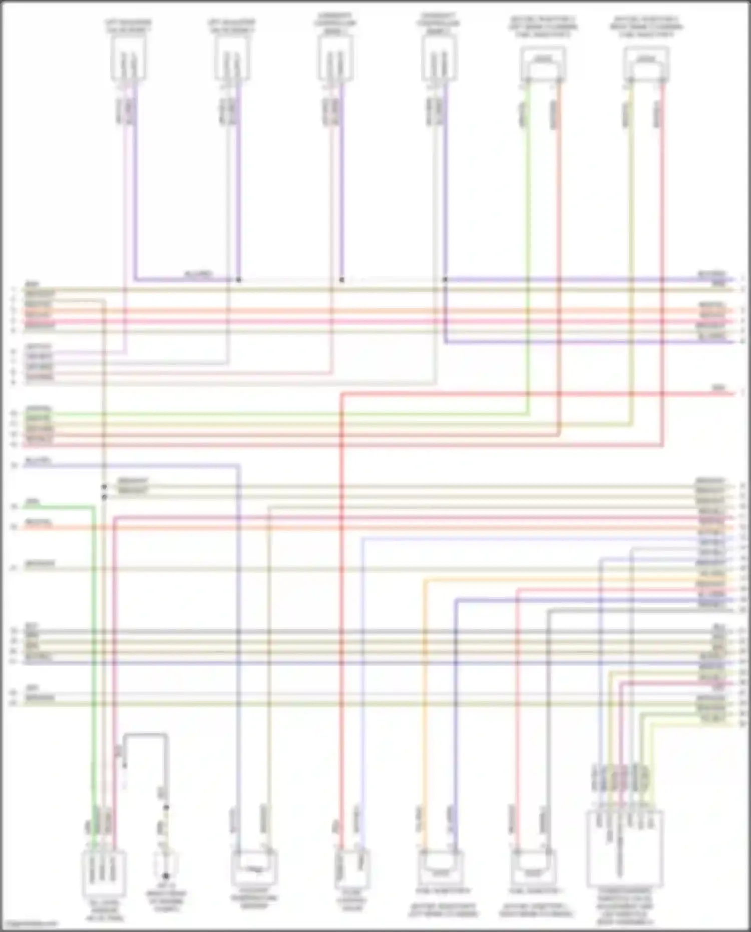 Cayenne Porsche II facelift (2014-2018): Wiring diagram engine performance 4.8l turbo (2 of 7)
