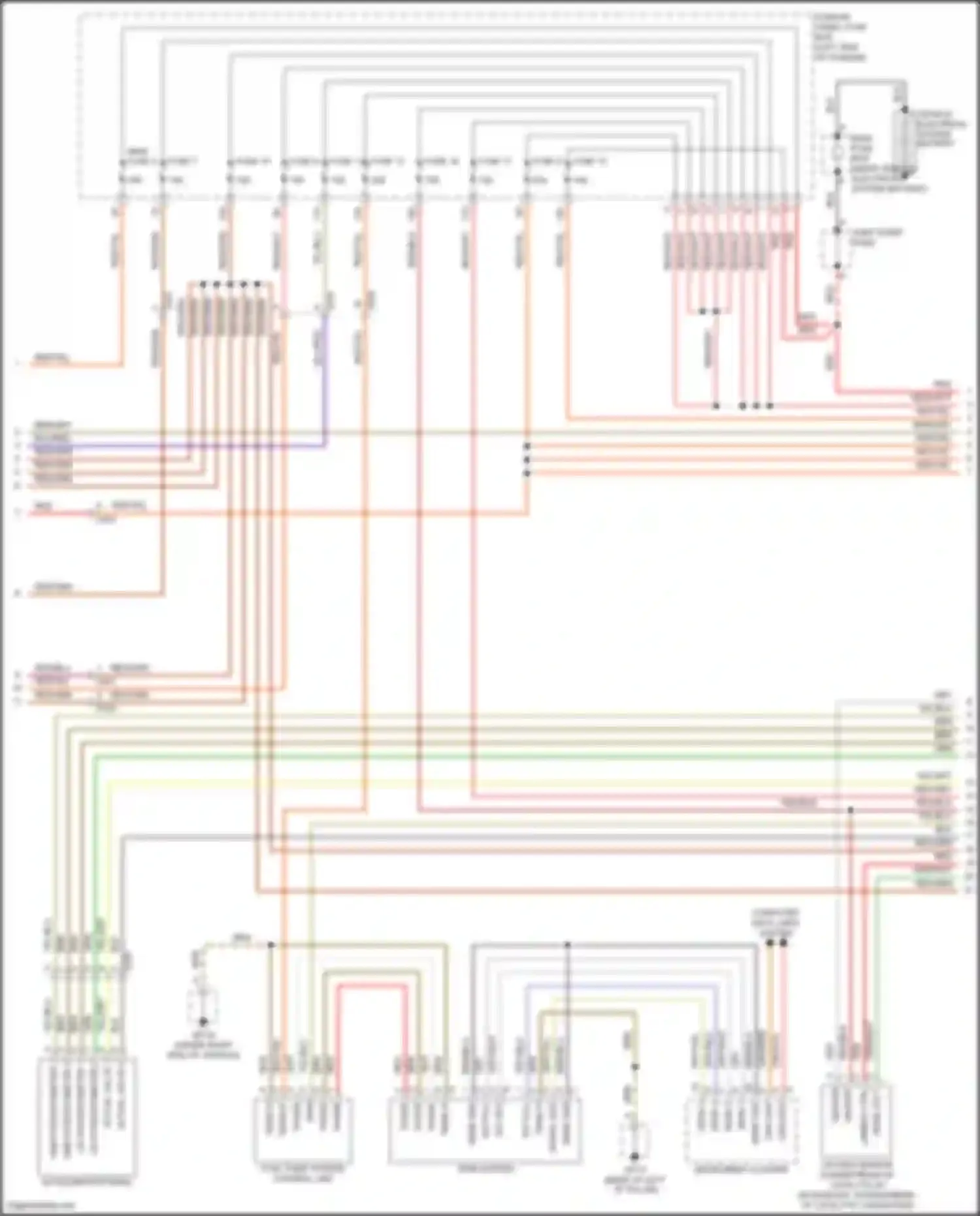 Cayenne Porsche II facelift (2014-2018): Wiring diagram engine performance 4.8l turbo (5 of 7)