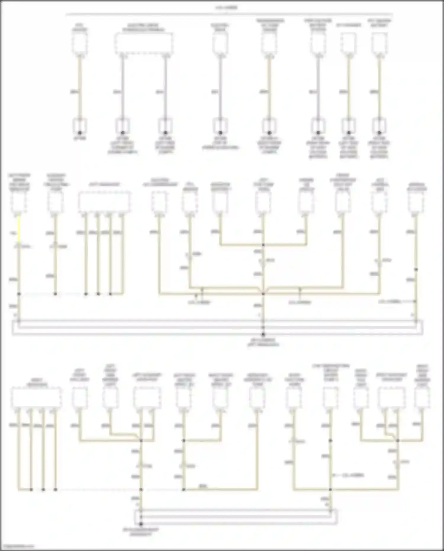 Cayenne Porsche II facelift (2014-2018): Ground distribution circuit (1 of 7)