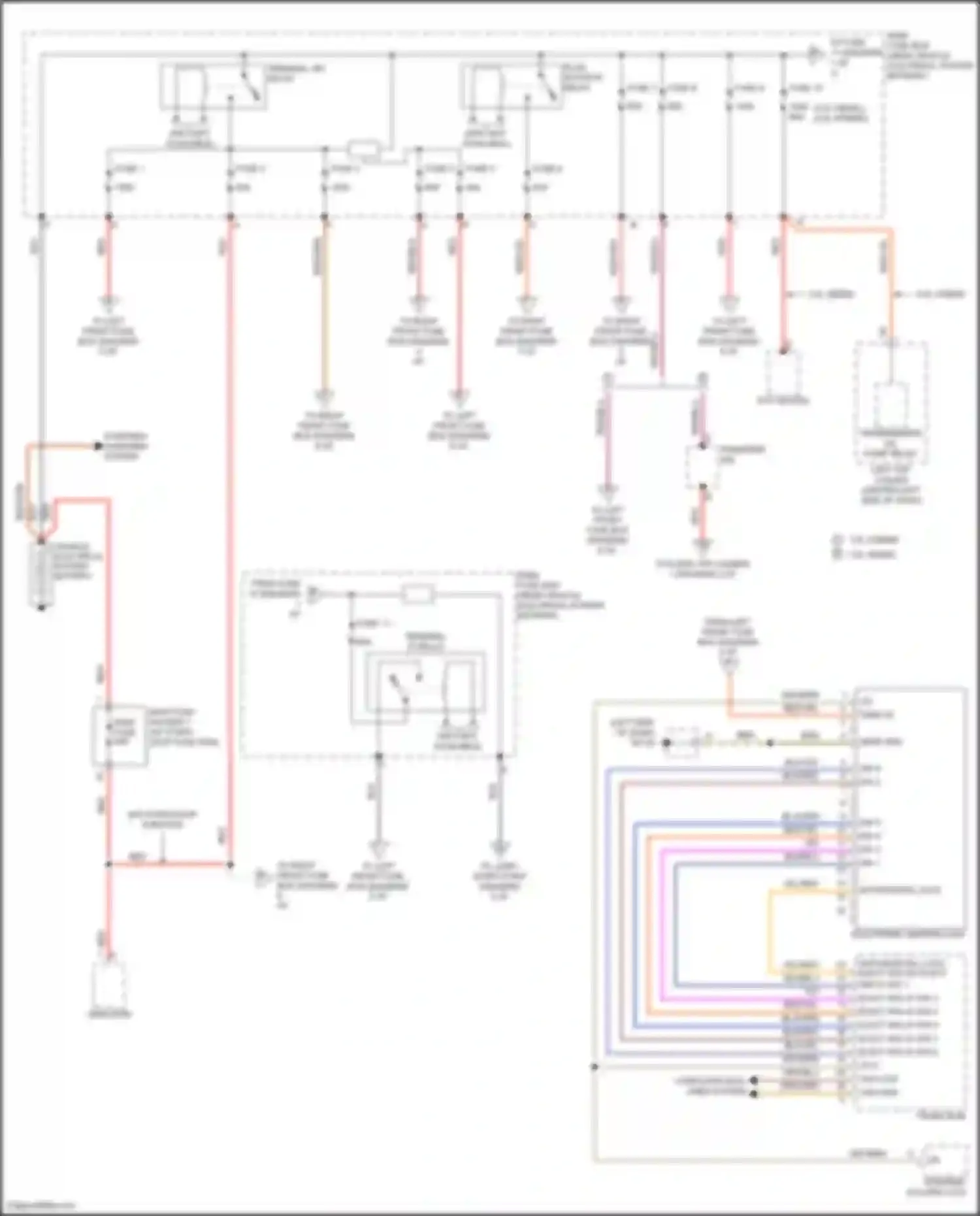 Cayenne Porsche II facelift (2014-2018): Power distribution circuit (1 of 7)
