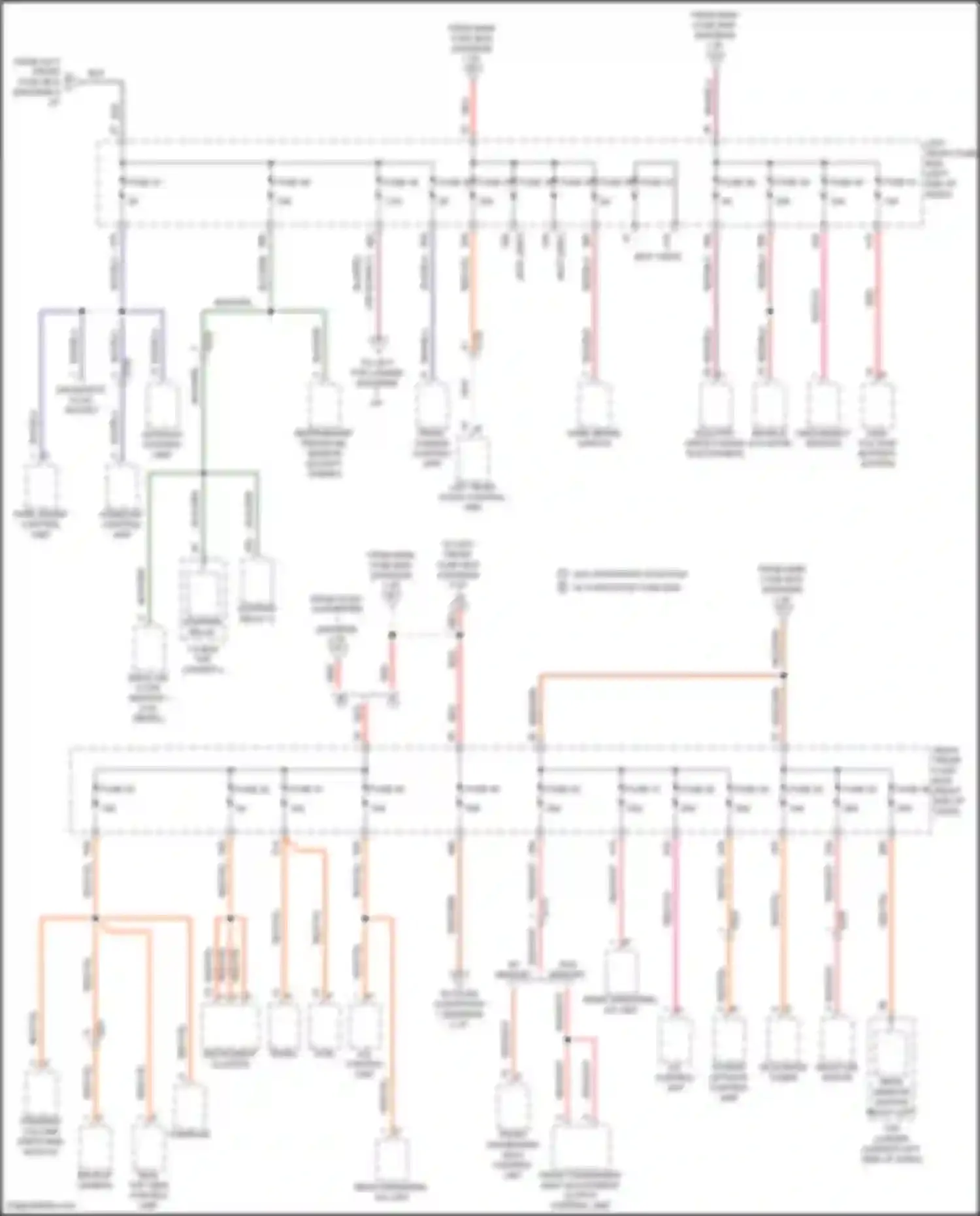 Cayenne Porsche II facelift (2014-2018): Power distribution circuit (6 of 7)