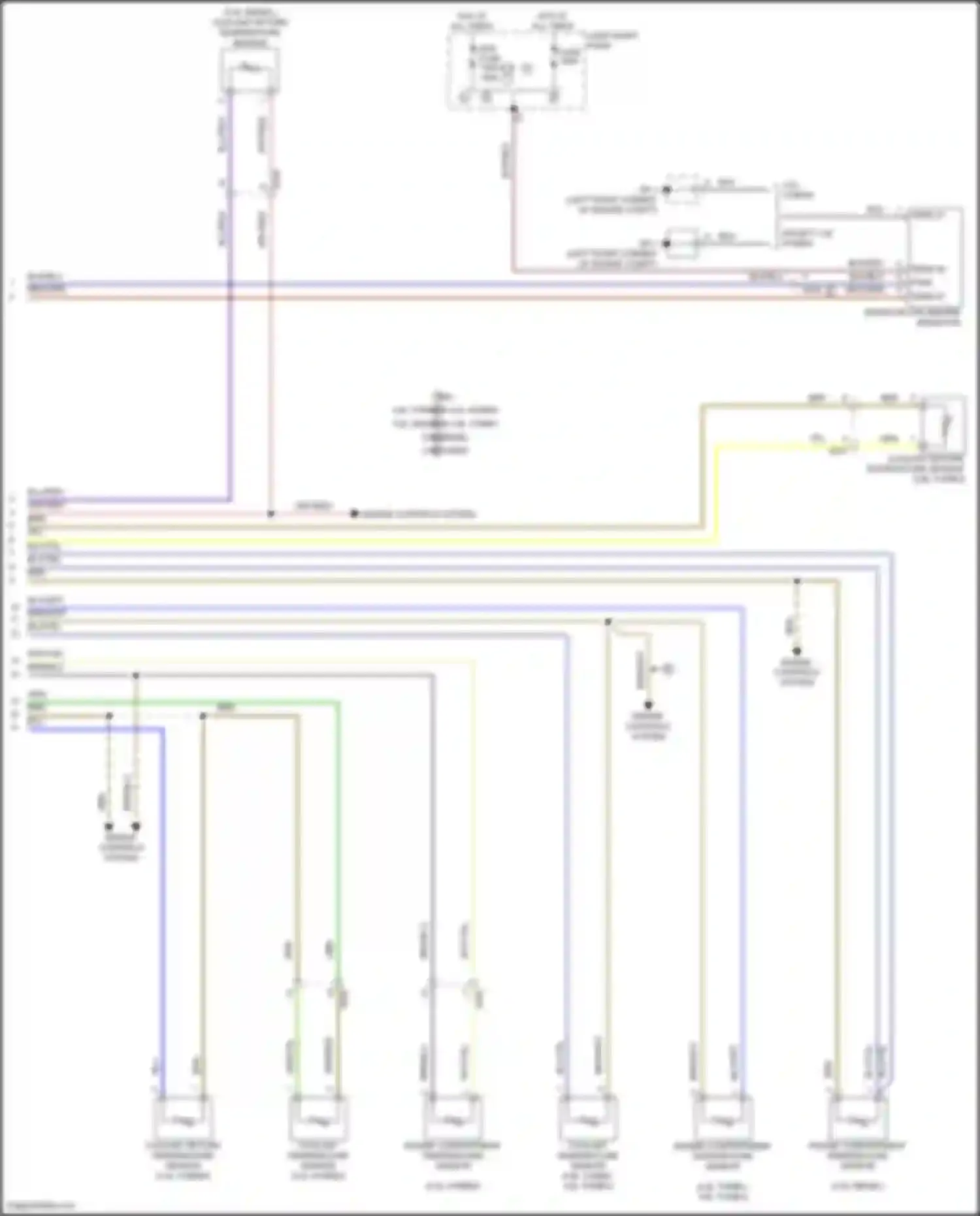 Wiring diagram engine controls system for Porsche Cayenne II facelift (2014-2018)