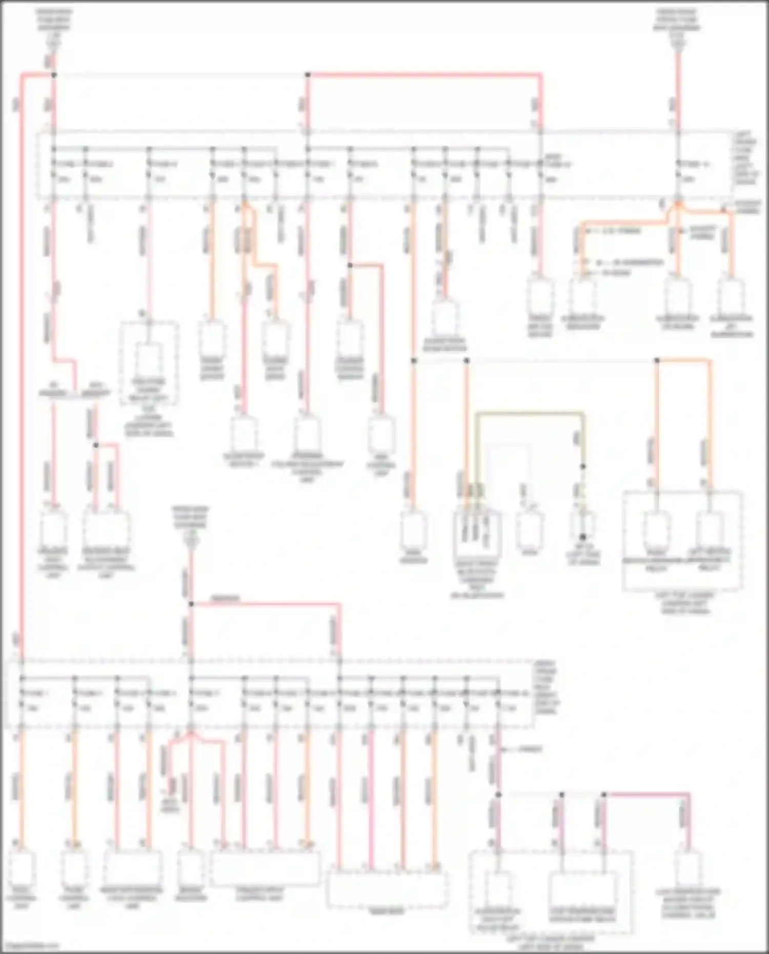 Wiring diagram w/o memory for Porsche Cayenne II facelift (2014-2018)