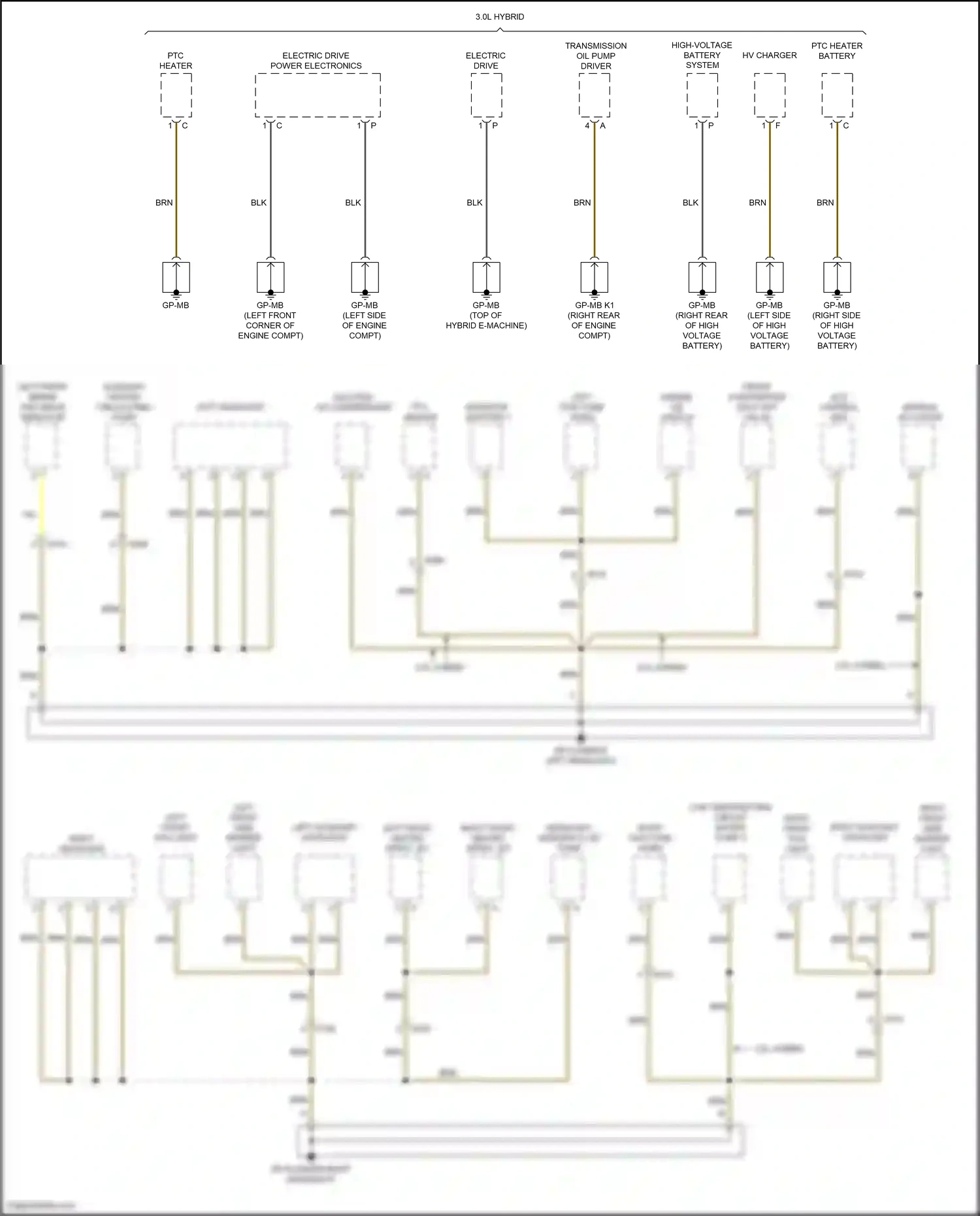 Wiring diagram acc control unit for Porsche Cayenne II facelift (2014-2018) (7 of 8)