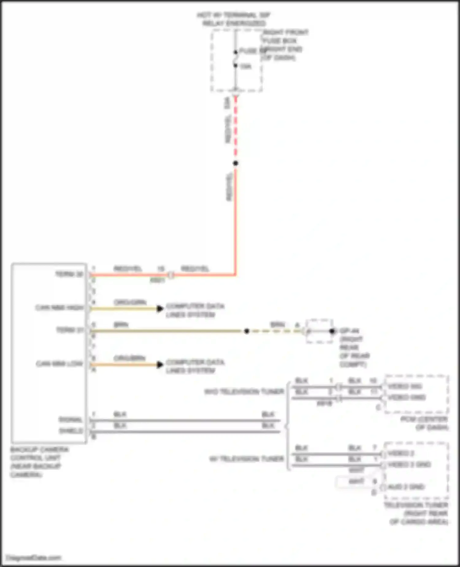 Wiring diagram blk for Porsche Cayenne II facelift (2014-2018) (59 of 103)