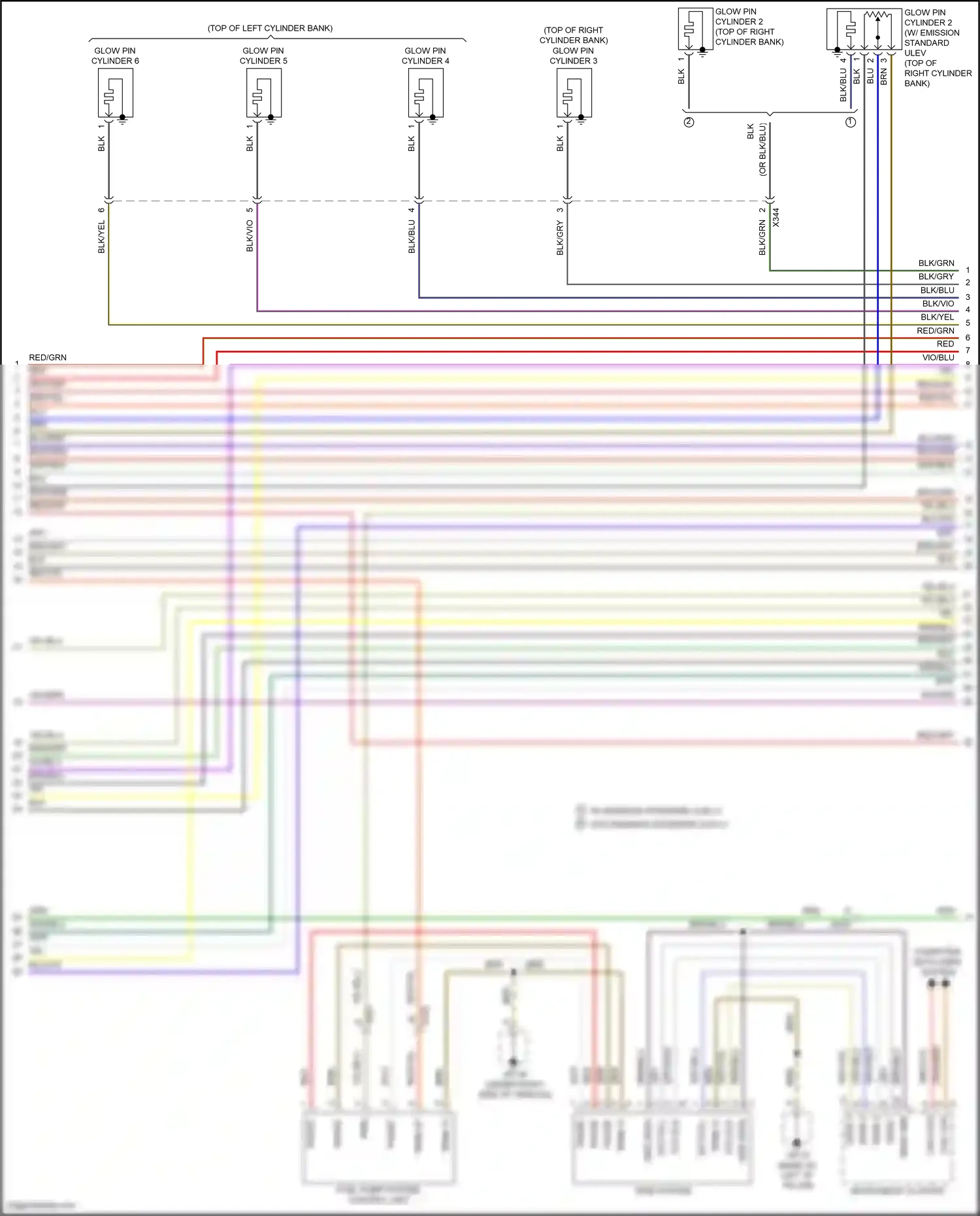 Wiring diagram blk/grn for Porsche Cayenne II facelift (2014-2018) (18 of 28)
