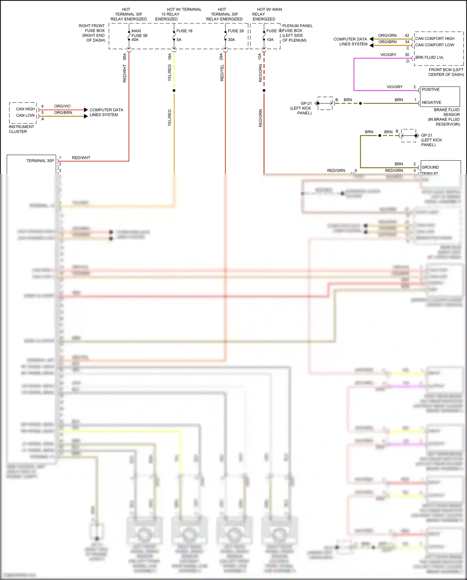 Wiring diagram blk/red for Porsche Cayenne II facelift (2014-2018) (21 of 54)