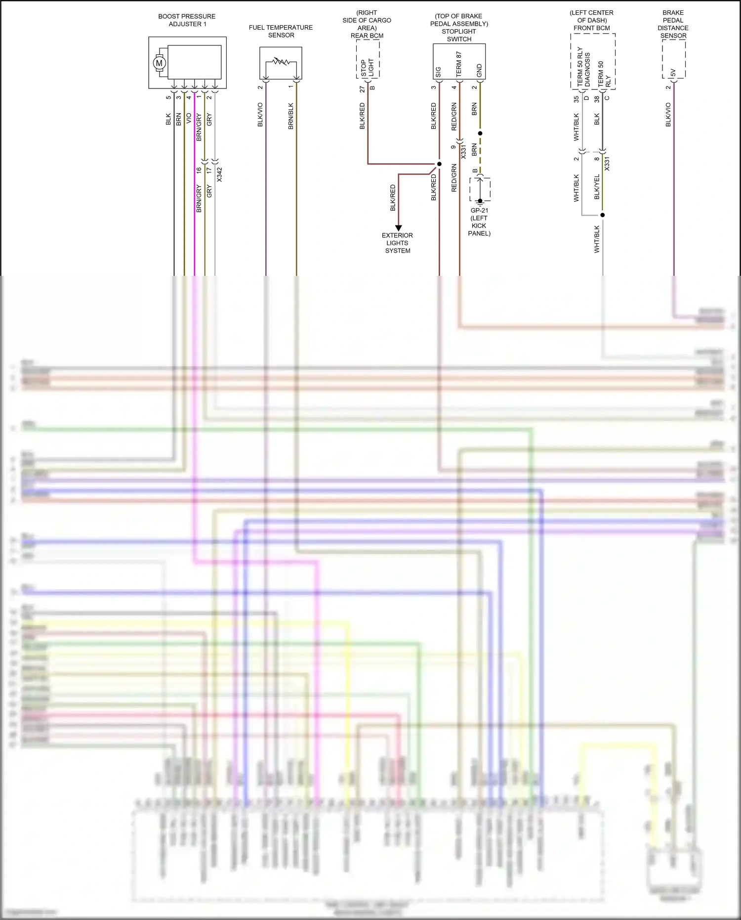 Wiring diagram blk/red for Porsche Cayenne II facelift (2014-2018) (41 of 54)