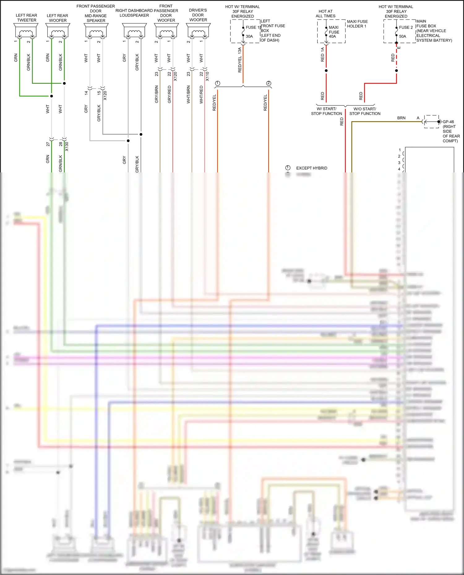 Wiring diagram brn for Porsche Cayenne II facelift (2014-2018) (16 of 154)