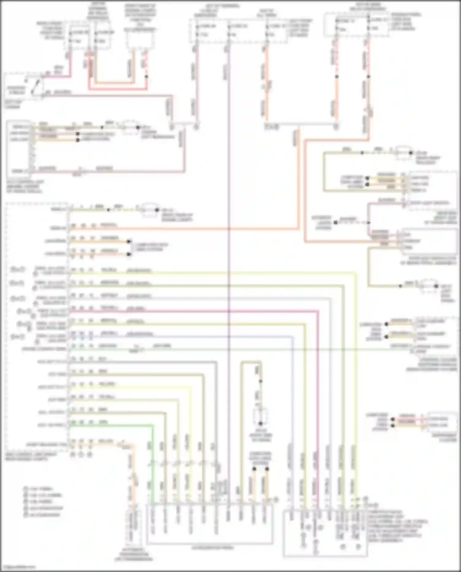 Wiring diagram w/ start/stop function for Porsche Cayenne II facelift (2014-2018)