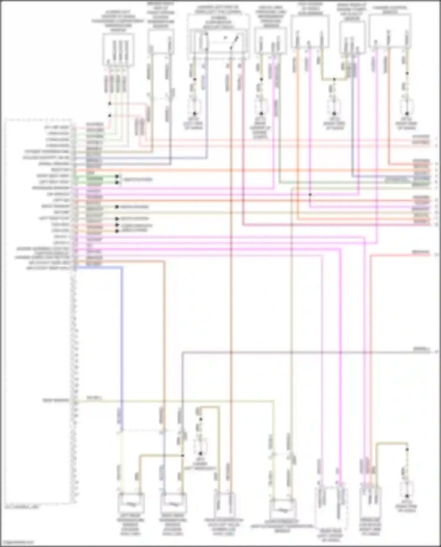 Wiring diagram outside temperature sensor for Porsche Cayenne II facelift (2014-2018)