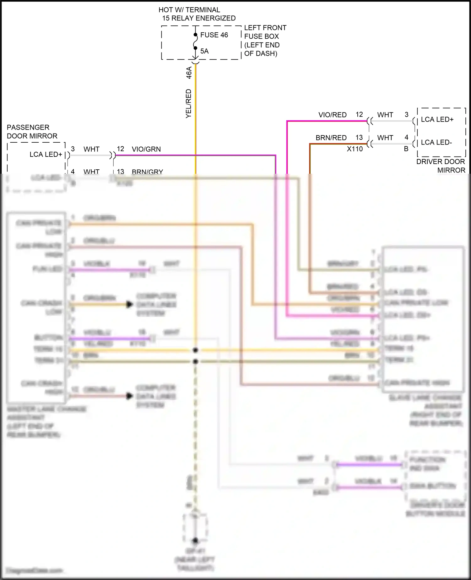 Wiring diagram computer data lines system for Porsche Cayenne II facelift (2014-2018) (34 of 88)
