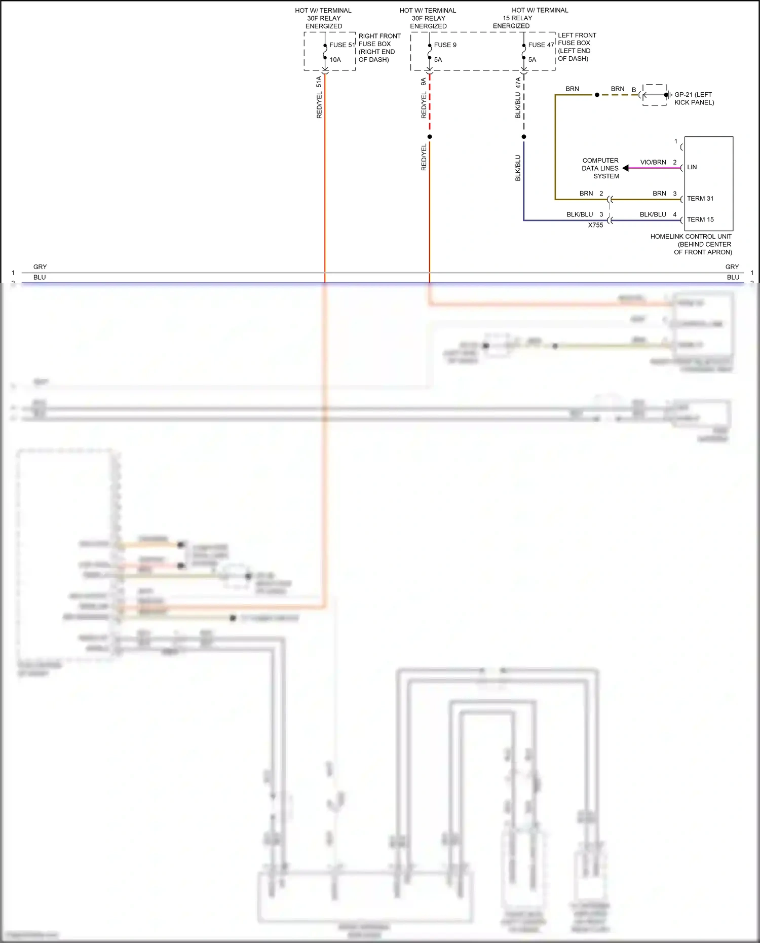 Wiring diagram computer data lines system for Porsche Cayenne II facelift (2014-2018) (8 of 88)