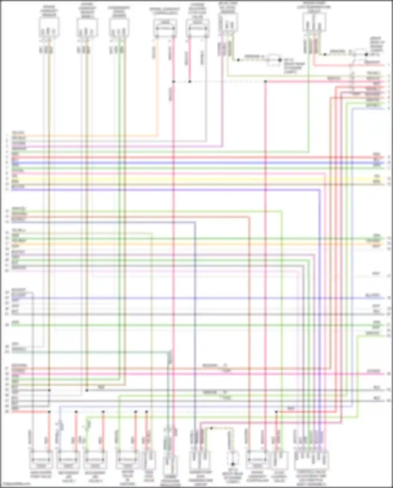Wiring diagram crankshaft speed sender for Porsche Cayenne II facelift (2014-2018) (2 of 6)