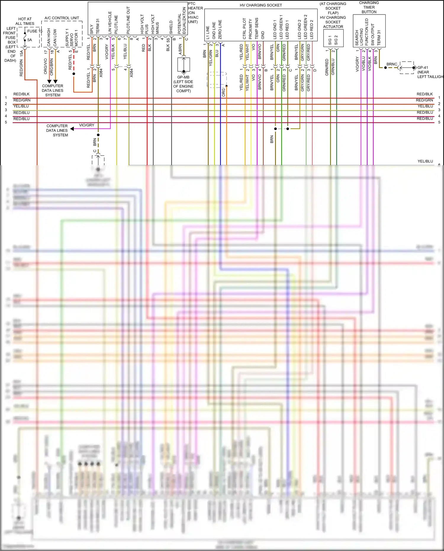Porsche Cayenne II facelift (2014-2018) equalization wiring diagram  (3 of 3)