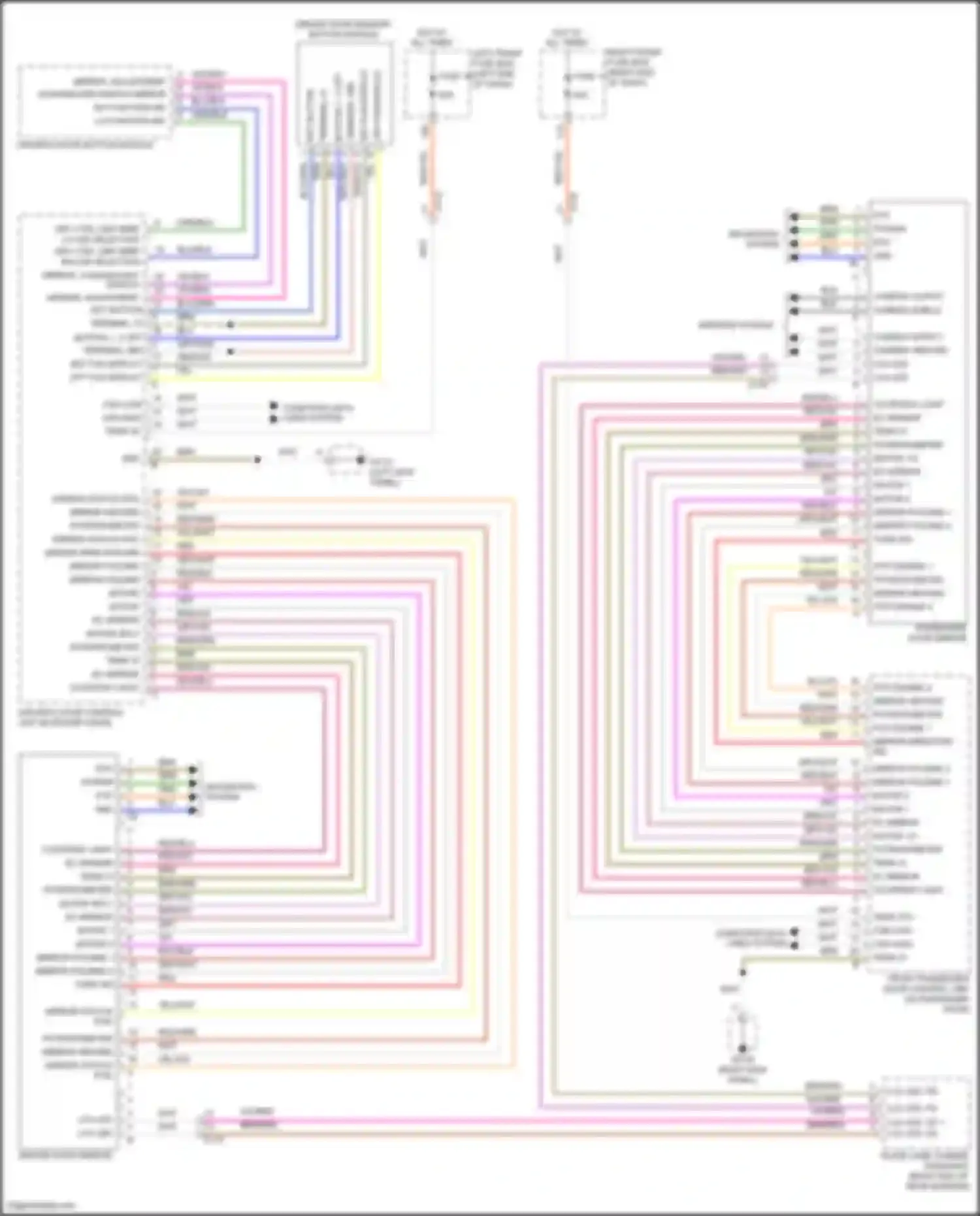 Wiring diagram drv ctrl unit mirr lh led selection drv ctrl unit mirr rh led selection for Porsche Cayenne II facelift (2014-2018)