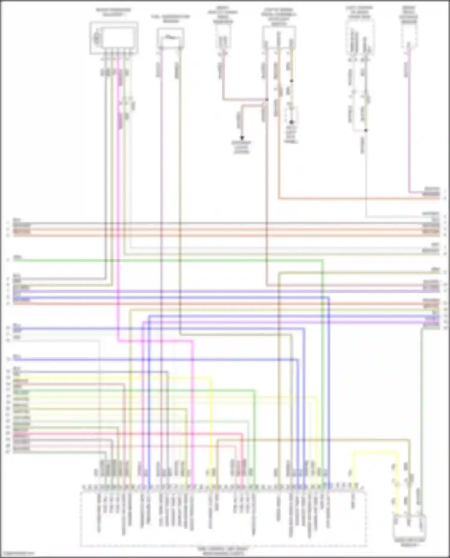 Wiring diagram exhaust temp 1 for Porsche Cayenne II facelift (2014-2018) (1 of 1)