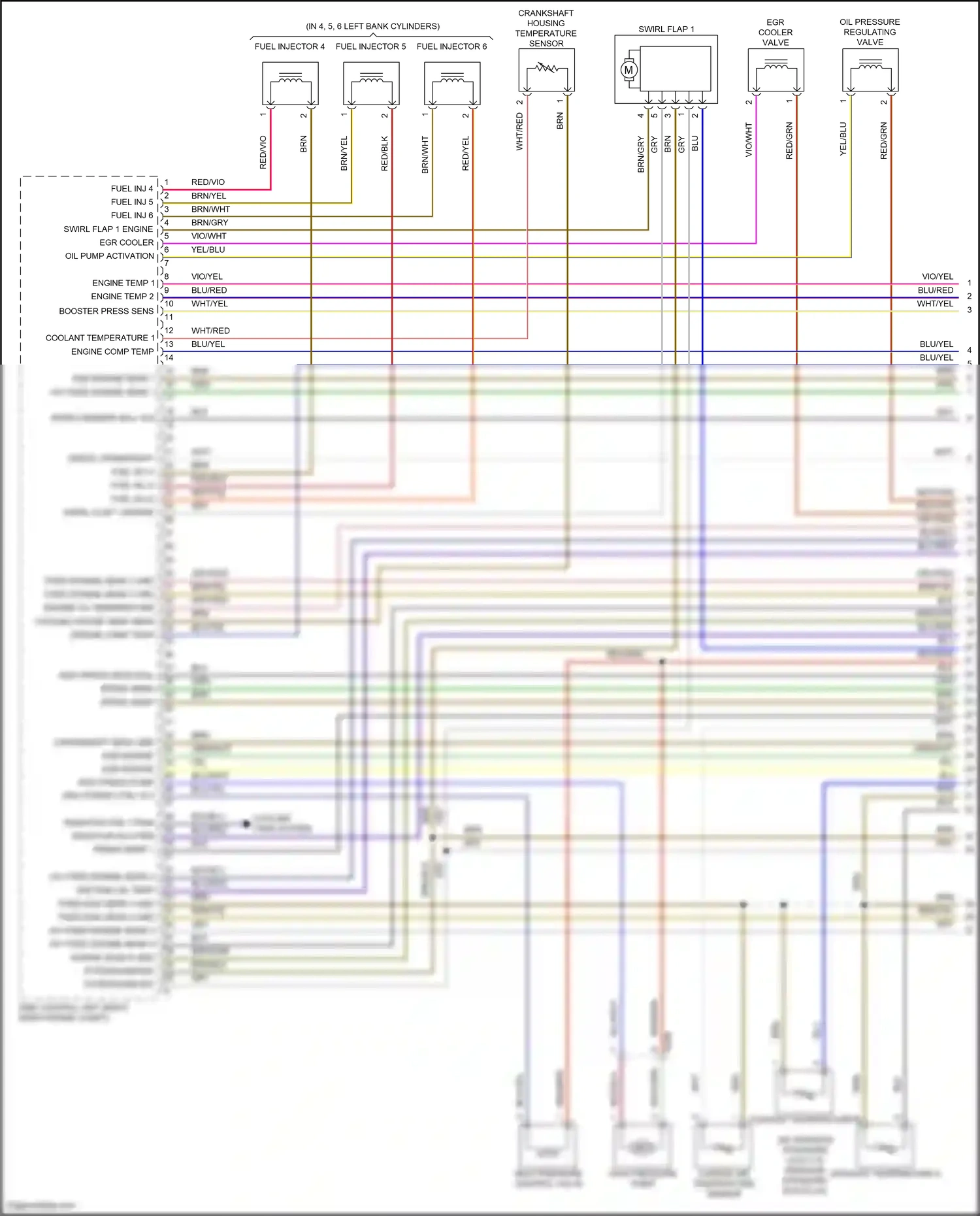 Wiring diagram fixed eng sens 5 gnd for Porsche Cayenne II facelift (2014-2018) (1 of 1)