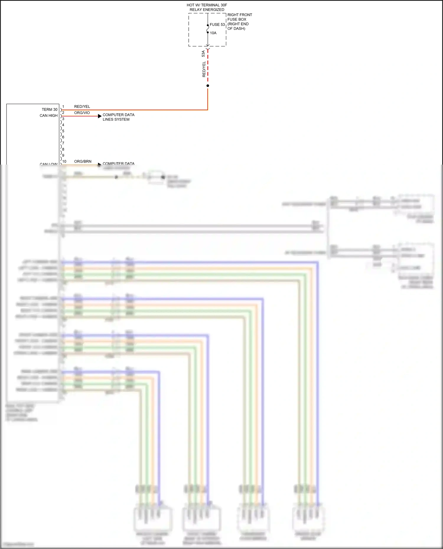 Wiring diagram front camera gnd for Porsche Cayenne II facelift (2014-2018) (1 of 1)