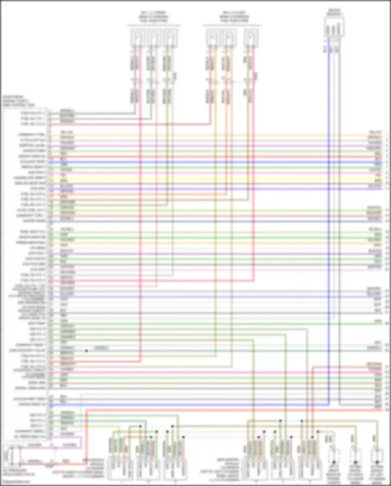 Wiring diagram flow ctrl vlv 1 for Porsche Cayenne II facelift (2014-2018)