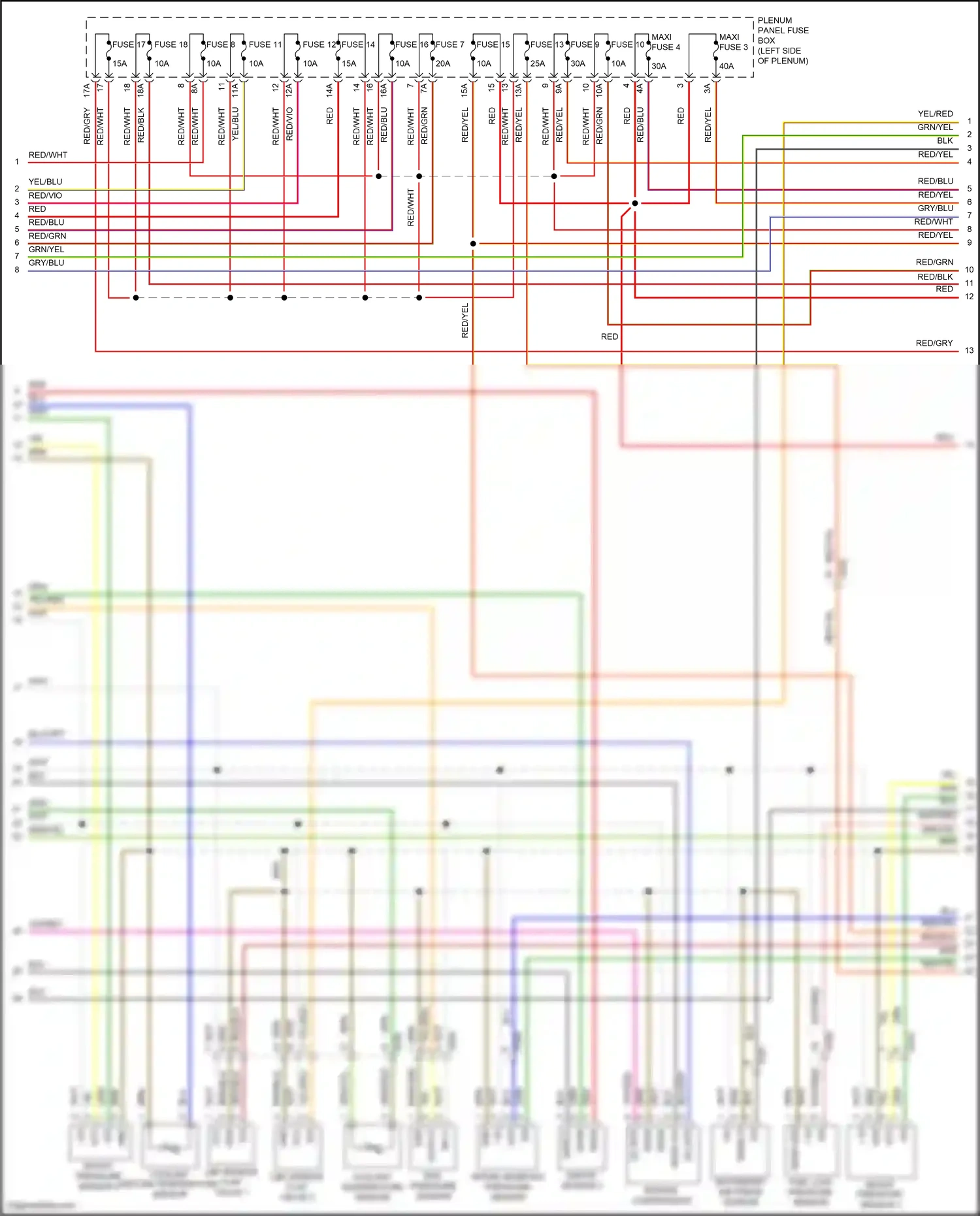 Wiring diagram fuse 16 for Porsche Cayenne II facelift (2014-2018) (17 of 17)