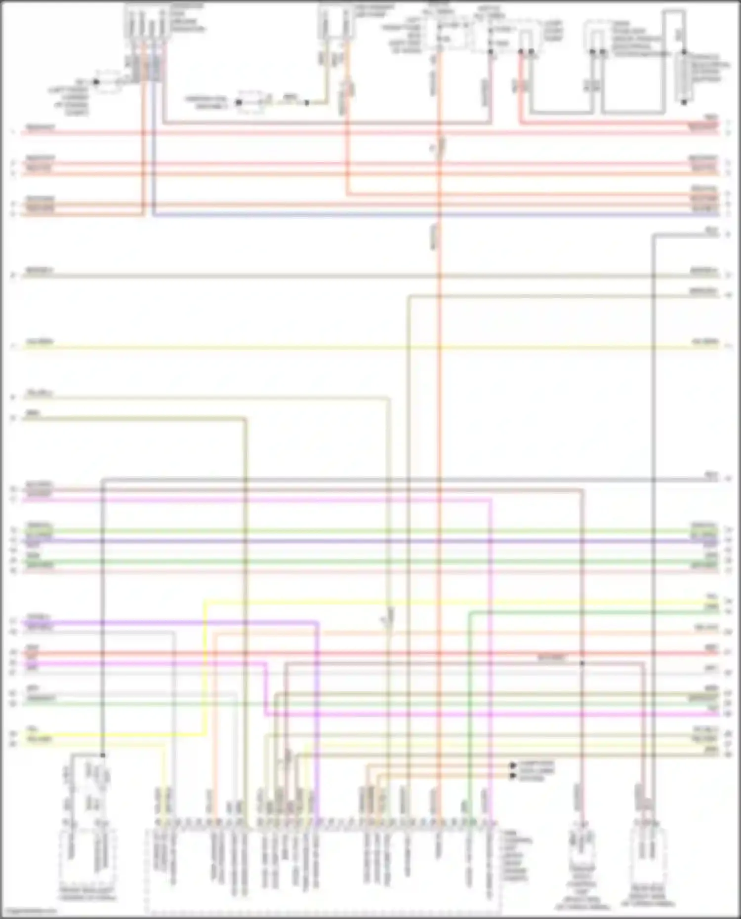 Wiring diagram fuse 1 for Porsche Cayenne II facelift (2014-2018)