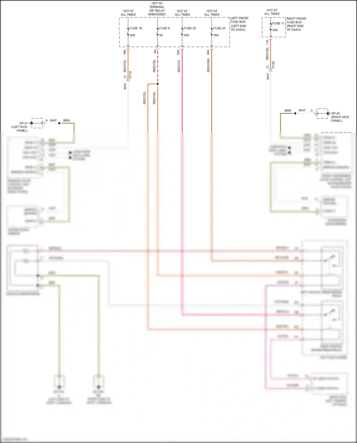 Wiring diagram gp-20 for Porsche Cayenne II facelift (2014-2018) (3 of 10)