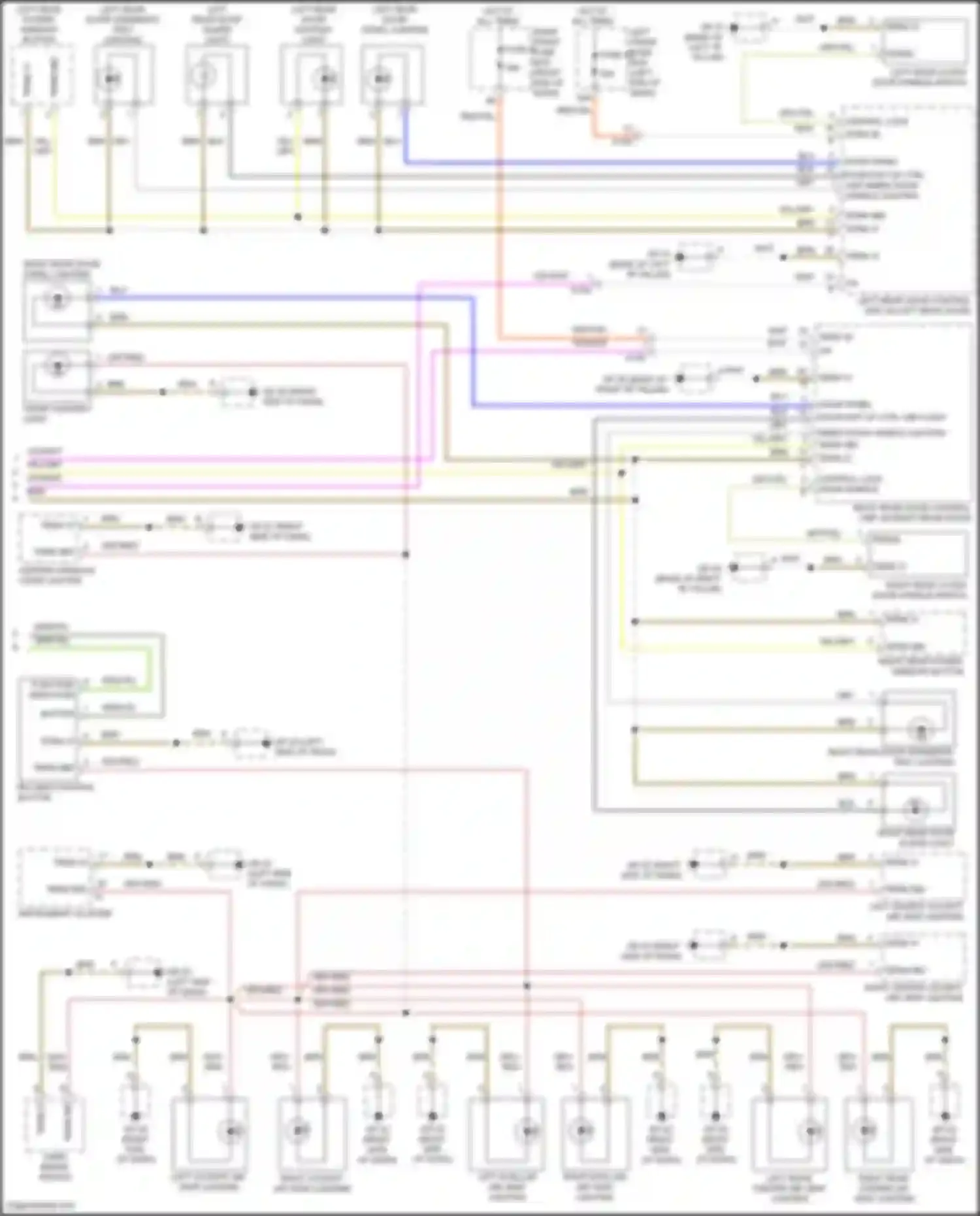 Wiring diagram iru deactivation button for Porsche Cayenne II facelift (2014-2018)