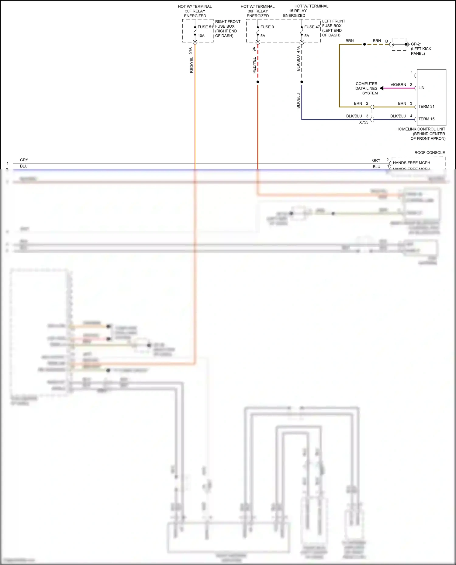 Wiring diagram gp-23 for Porsche Cayenne II facelift (2014-2018) (8 of 22)