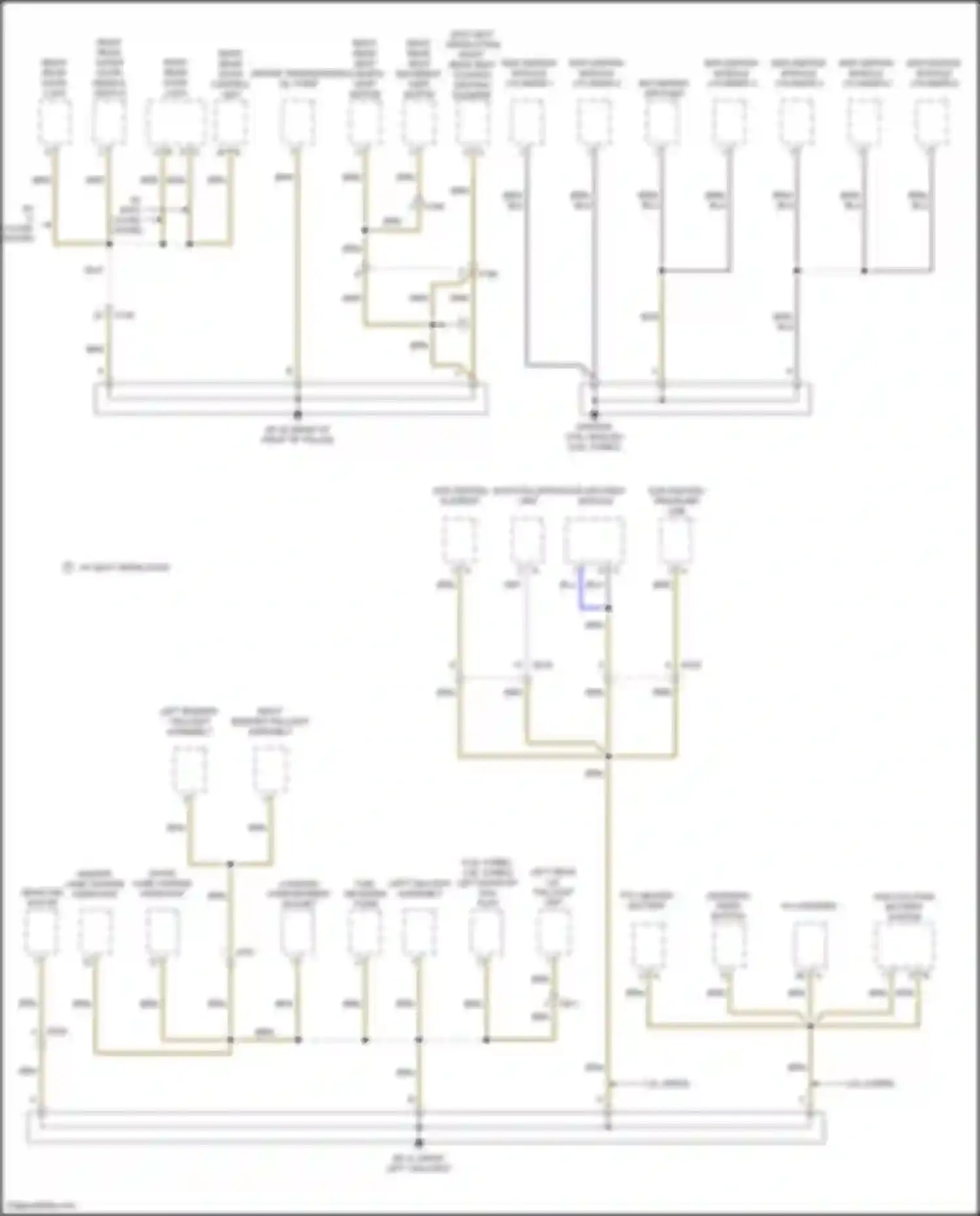 Wiring diagram charging timer button for Porsche Cayenne II facelift (2014-2018)