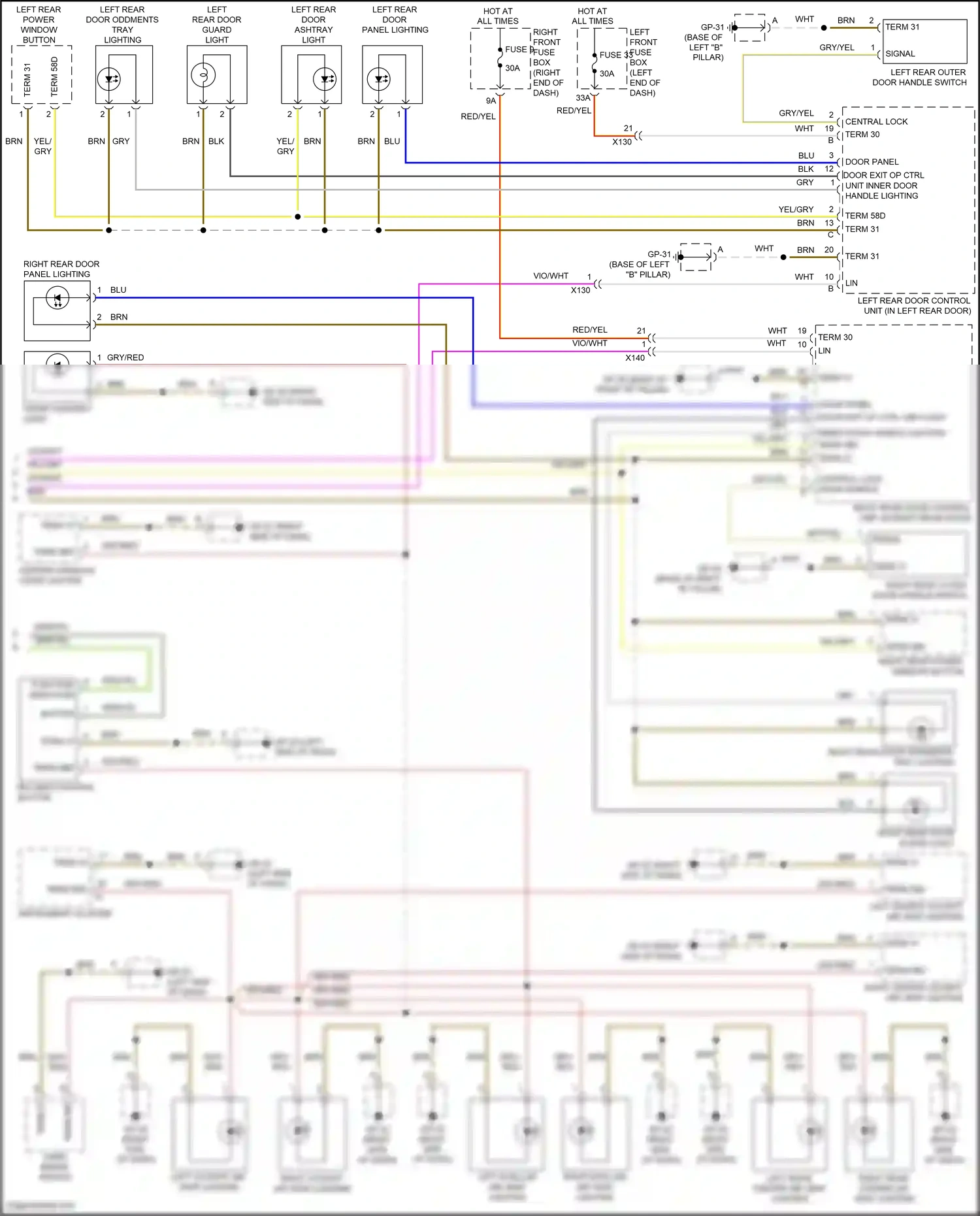Wiring diagram gp-30 for Porsche Cayenne II facelift (2014-2018) (6 of 10)
