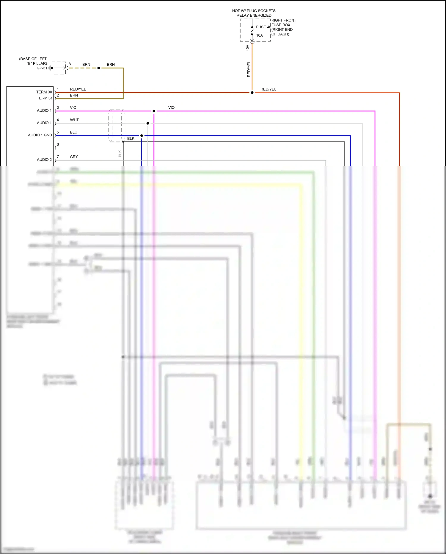 Wiring diagram gp-31 for Porsche Cayenne II facelift (2014-2018) (8 of 18)