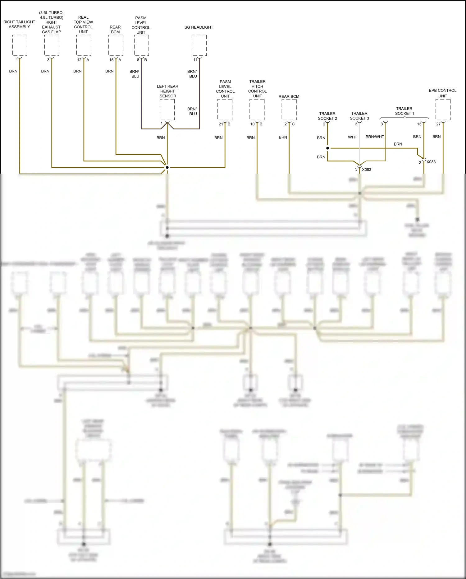 Wiring diagram gp-42 for Porsche Cayenne II facelift (2014-2018) (2 of 4)