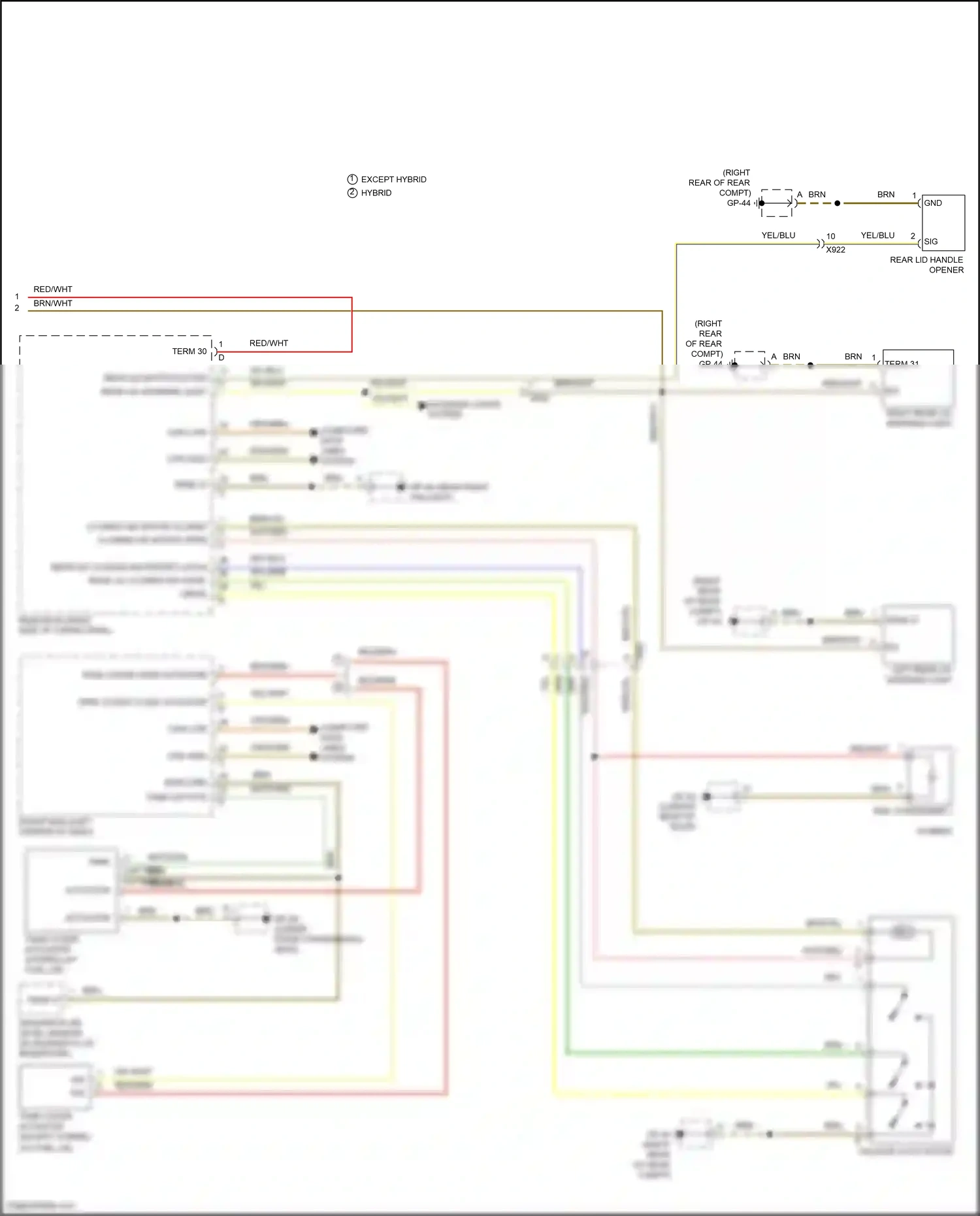 Wiring diagram gp-42 for Porsche Cayenne II facelift (2014-2018) (4 of 4)