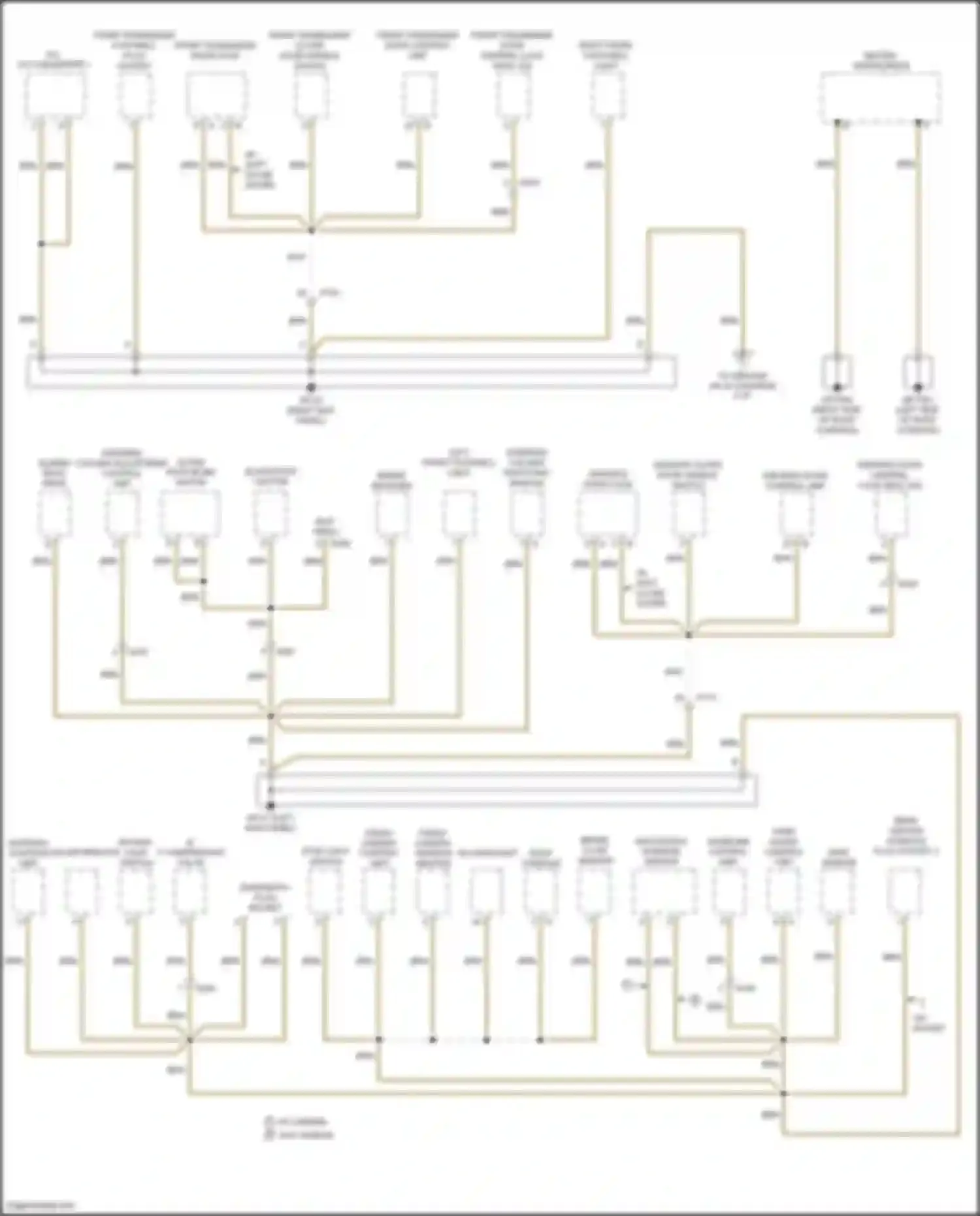 Wiring diagram gateway control unit for Porsche Cayenne II facelift (2014-2018)