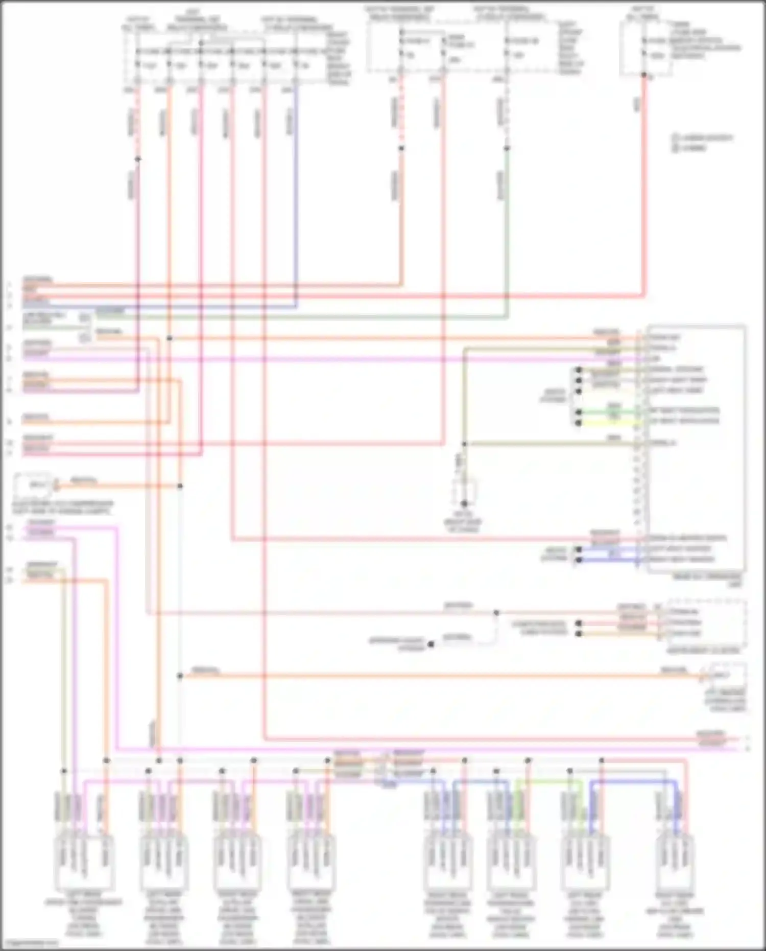 Wiring diagram lin input for Porsche Cayenne II facelift (2014-2018)