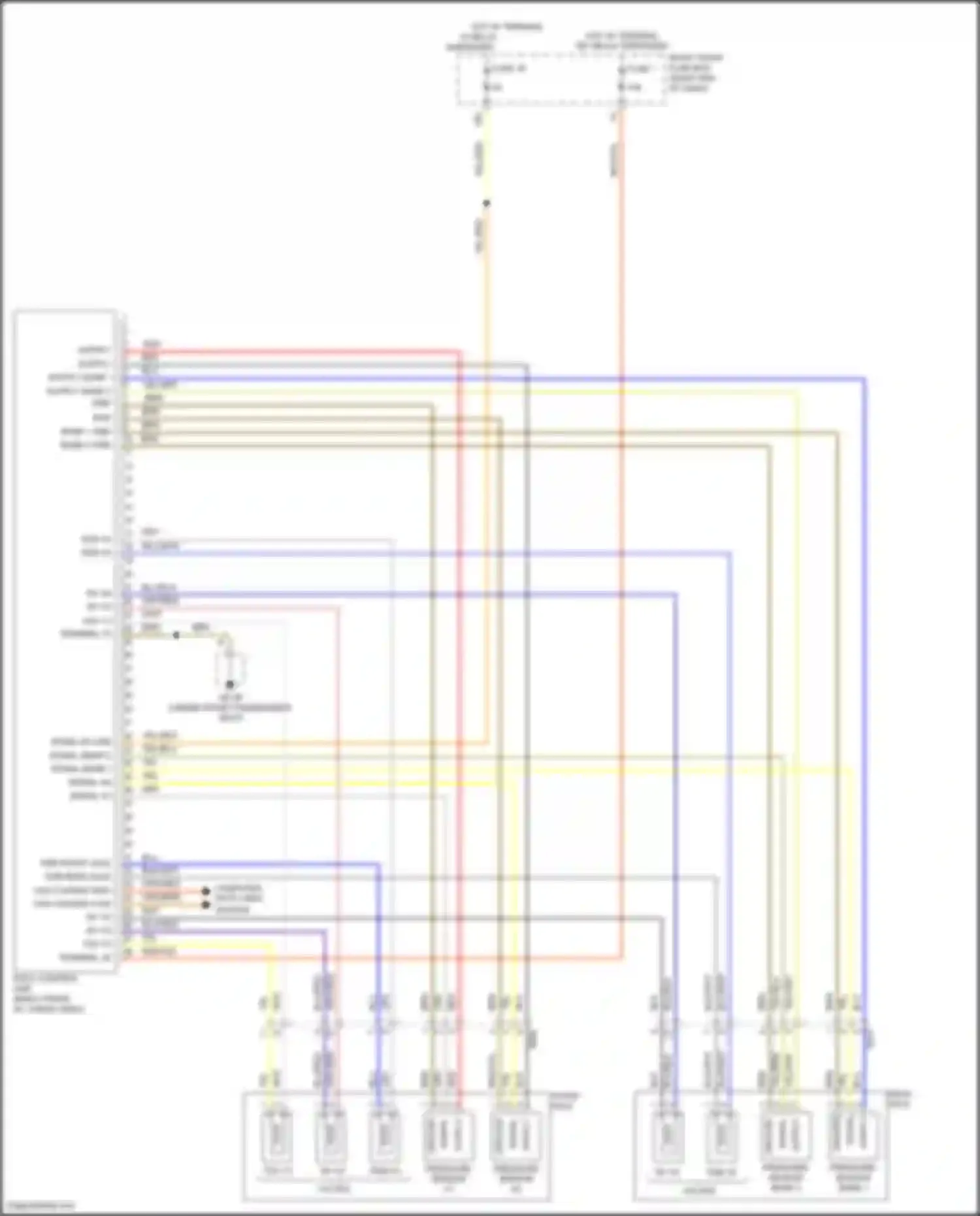 Wiring diagram fuse 1 for Porsche Cayenne II facelift (2014-2018)