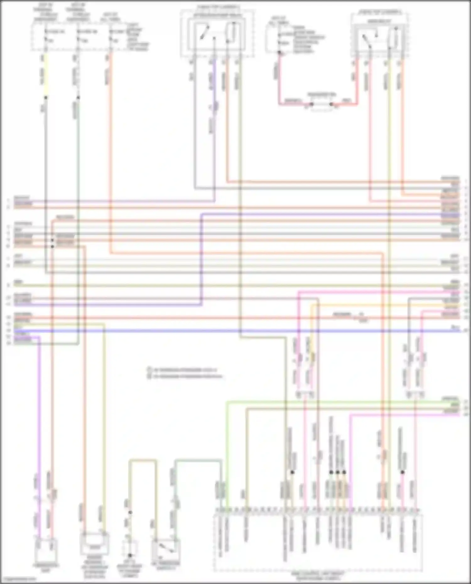 Wiring diagram scr data signal for Porsche Cayenne II facelift (2014-2018)