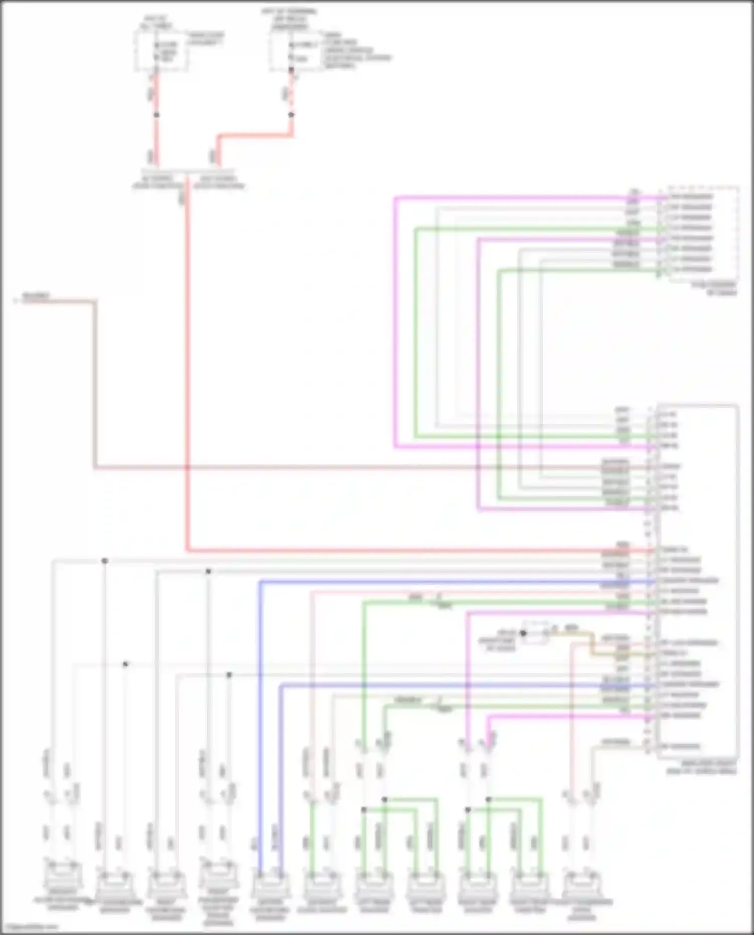 Wiring diagram rf in for Porsche Cayenne II facelift (2014-2018)