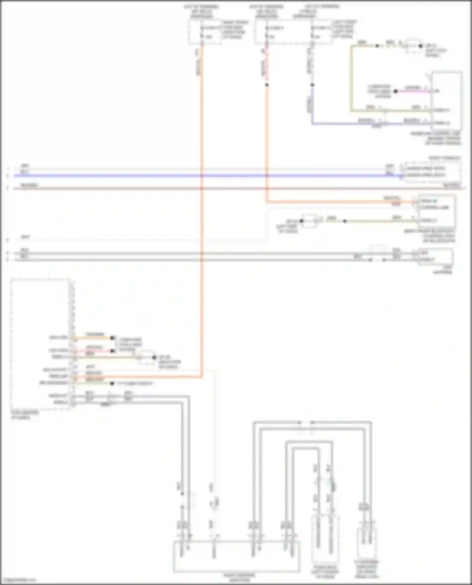Wiring diagram hot w/ terminal for Porsche Cayenne II facelift (2014-2018) (5 of 27)