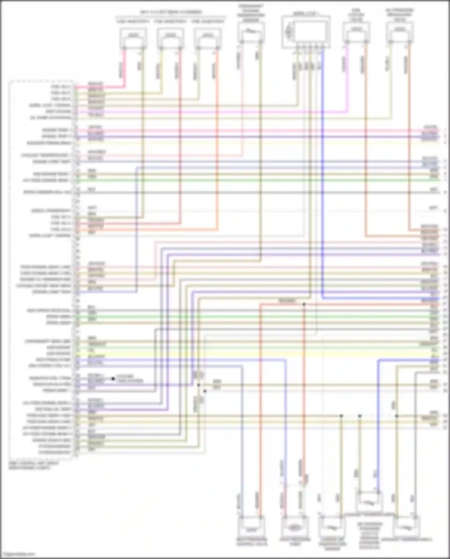 Wiring diagram fixed eng sens 4 gnd for Porsche Cayenne II facelift (2014-2018)