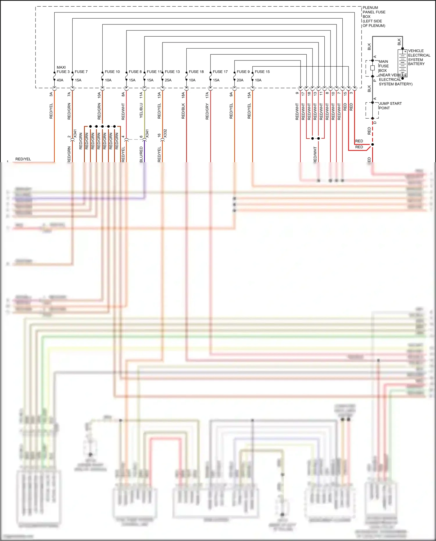Wiring diagram lambda ctrl for Porsche Cayenne II facelift (2014-2018) (3 of 5)