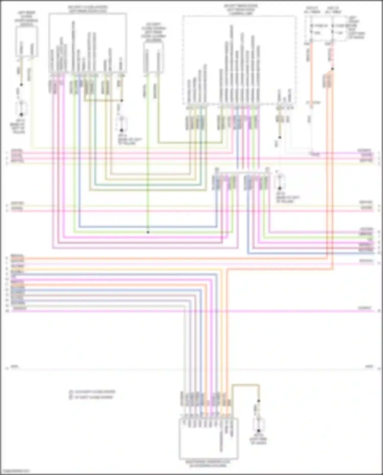 Wiring diagram locking panel for Porsche Cayenne II facelift (2014-2018) (1 of 4)