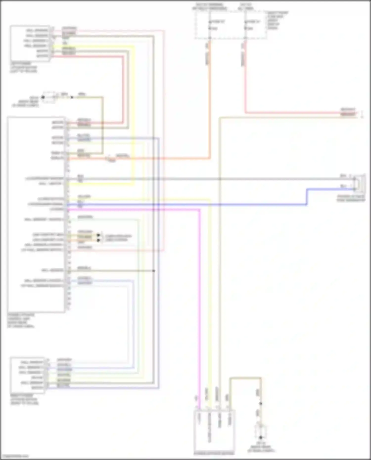 Wiring diagram motor 2 for Porsche Cayenne II facelift (2014-2018) (3 of 3)