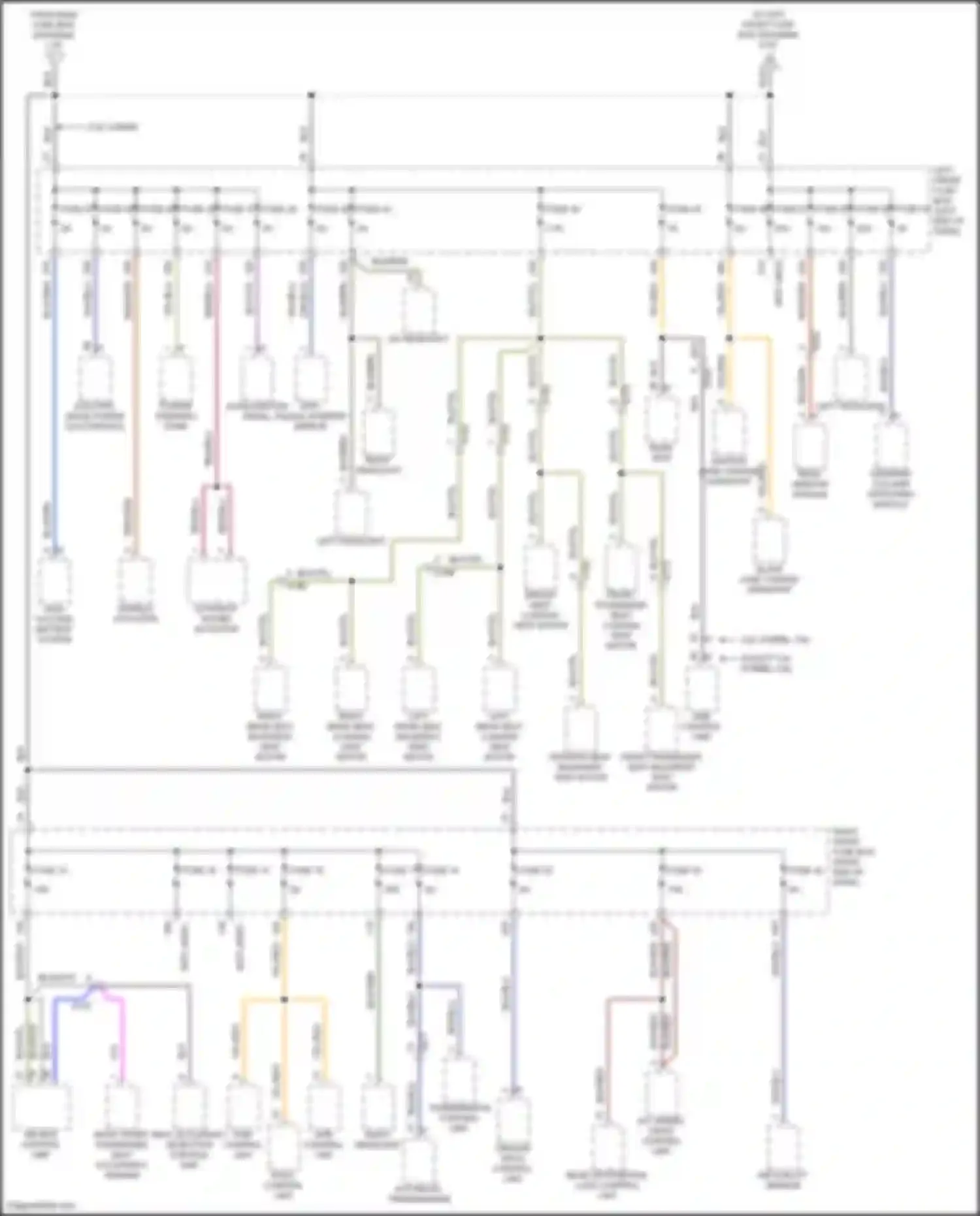 Wiring diagram epb control unit for Porsche Cayenne II facelift (2014-2018)