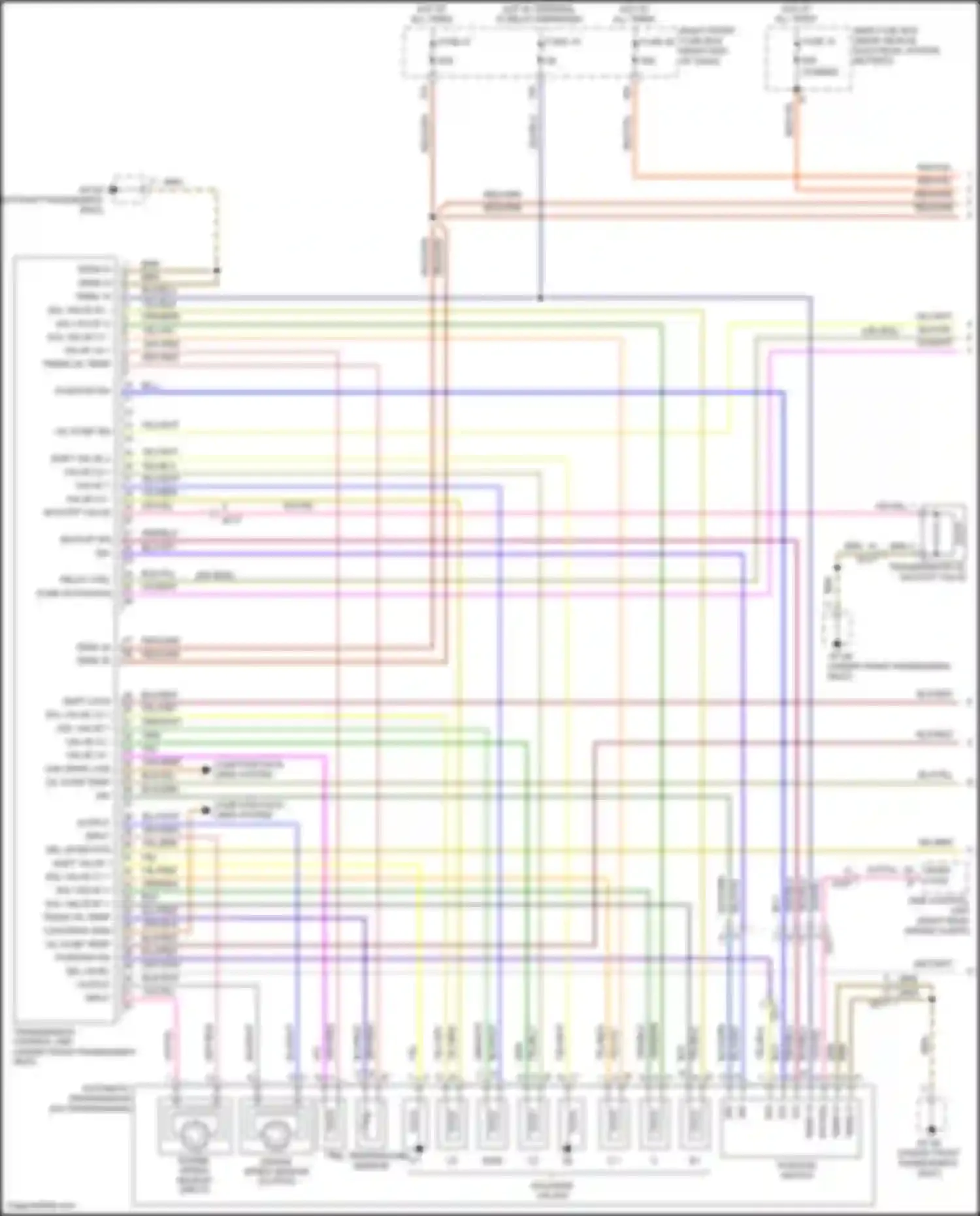 Wiring diagram oil temperature sensor for Porsche Cayenne II facelift (2014-2018) (1 of 2)
