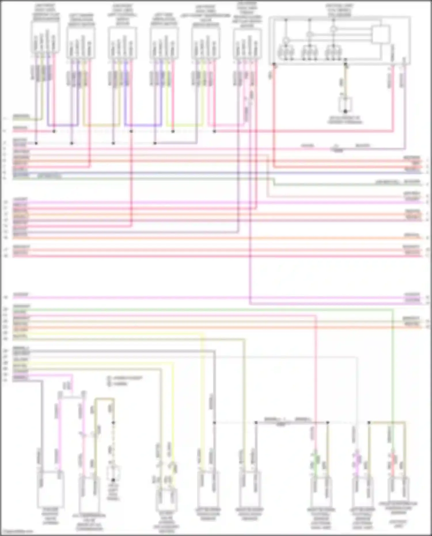 Wiring diagram front evaporator temperature sensor for Porsche Cayenne II facelift (2014-2018)