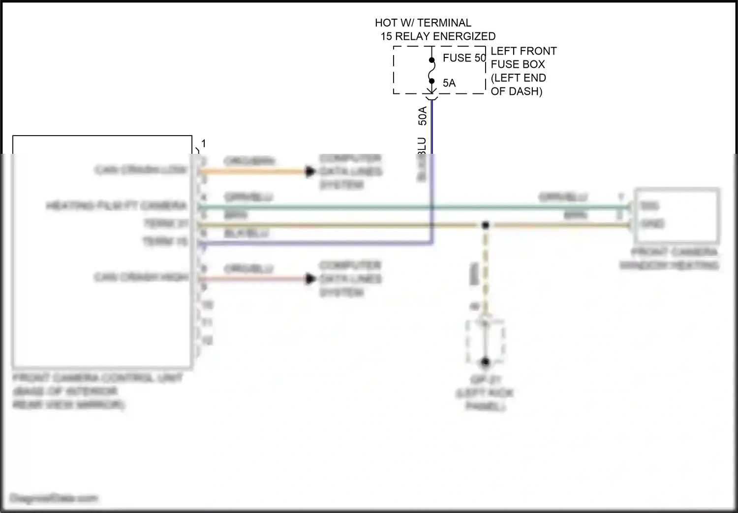Wiring diagram org/blu for Porsche Cayenne II facelift (2014-2018) (6 of 17)