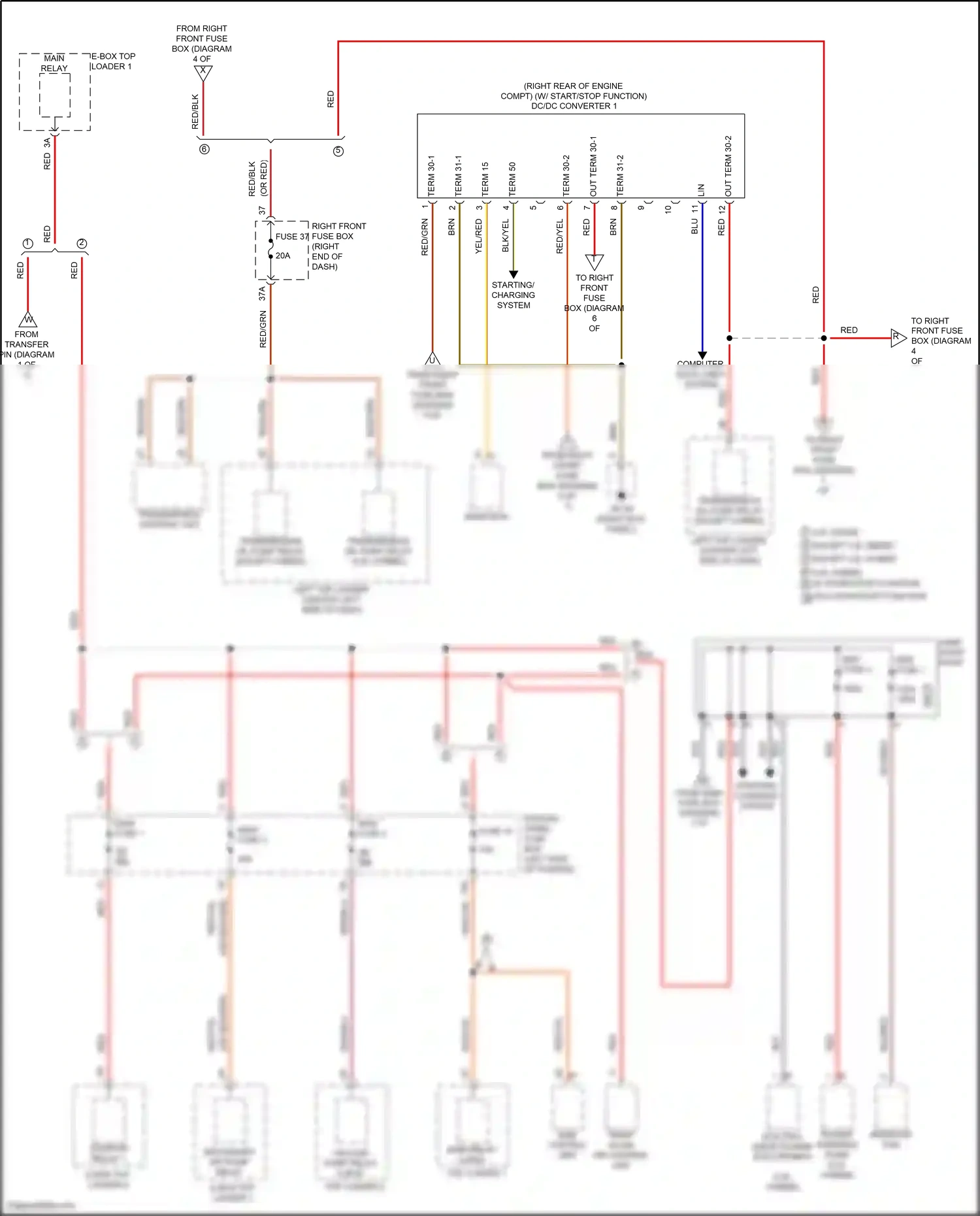 Wiring diagram plenum panel fuse box for Porsche Cayenne II facelift (2014-2018) (8 of 18)